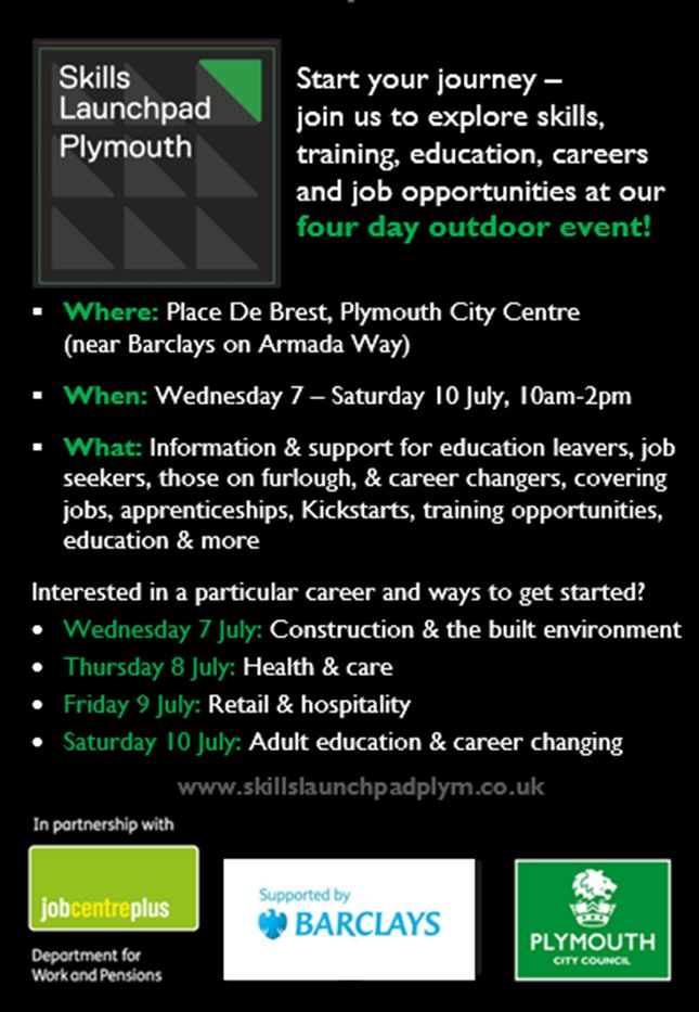 Skills Launchpad Plymouth Poster
